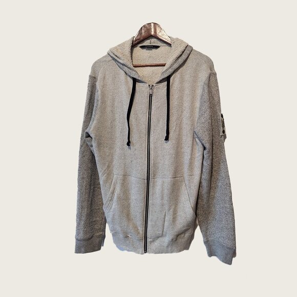 ZADIG & VOLTAIRE - Zip up fleece hoodie - Sz S (runs large) - Picture 1 of 10